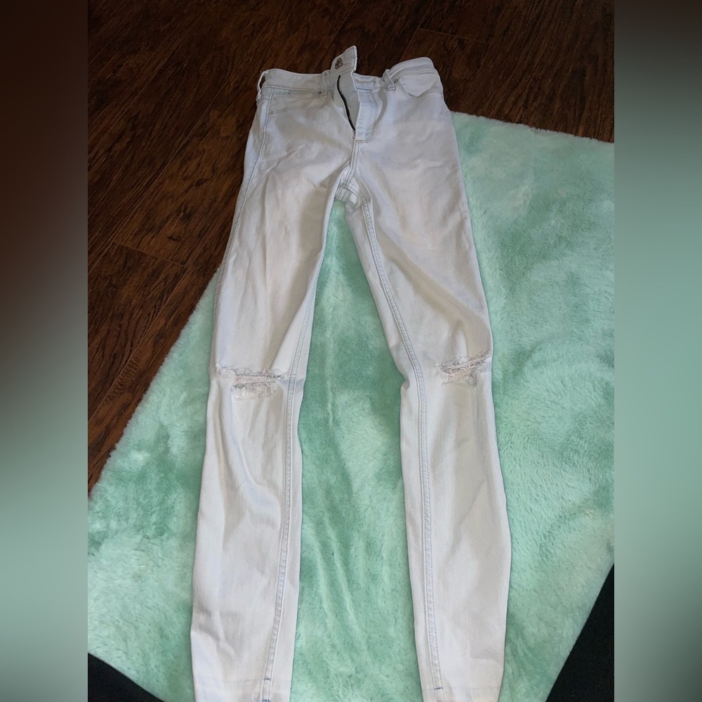 Light blue skinny jeans